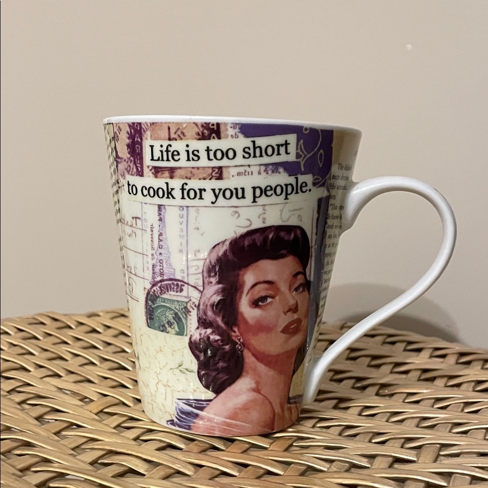 Life is too short to cook for you people porcelain mug